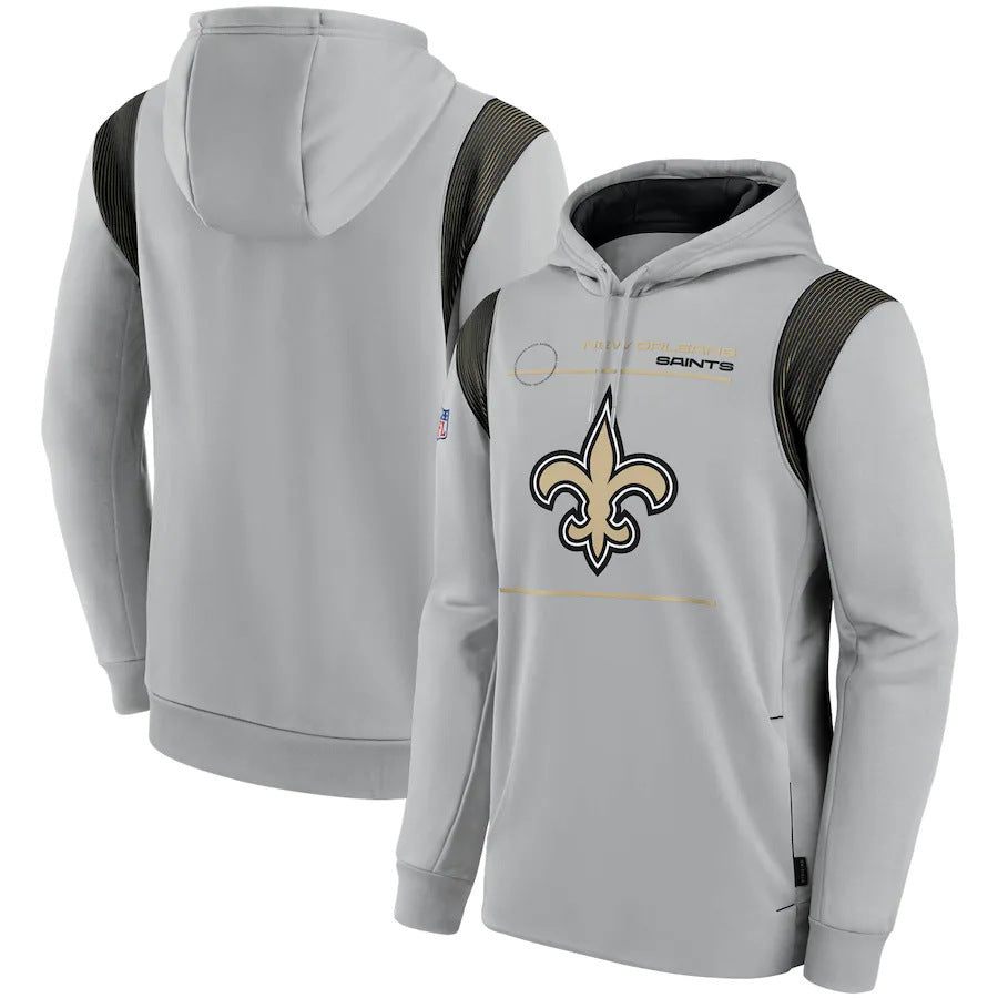 New Orleans Saints Nike Sideline Logo Performance Pullover Hoodie