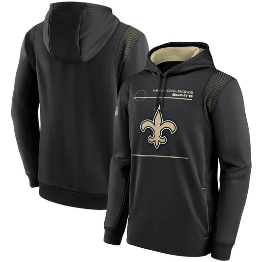 New Orleans Saints Nike Sideline Logo Performance Pullover Hoodie