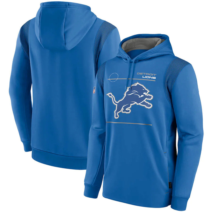 Detroit Lions Nike Sideline Logo Performance Pullover Hoodie