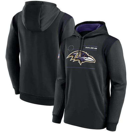 Baltimore Ravens Nike Sideline Logo Performance Pullover Hoodie