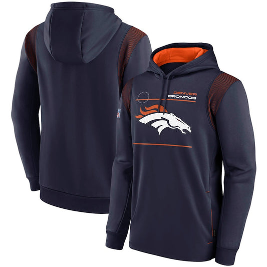 Denver Broncos Nike Sideline Logo Performance Pullover Hoodie