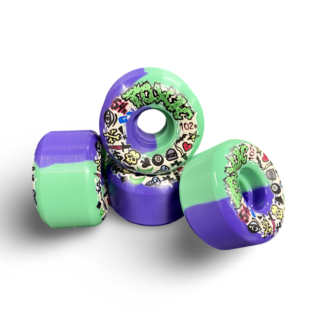 Toxic Team VERY HARD Wheels 54mm/102A
