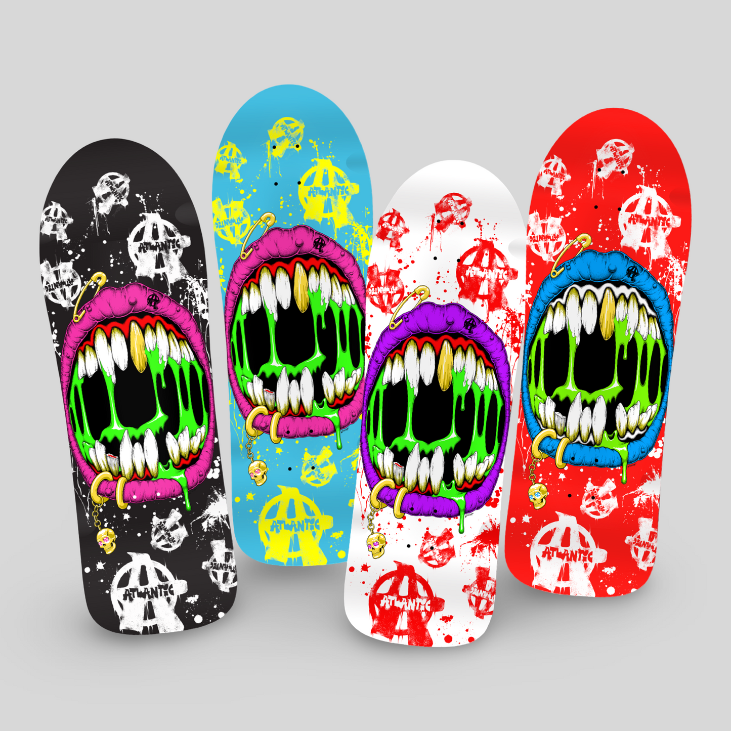 Slime Mouth PUNKED Limited Edition, HAND-PAINTED Deck (PRE-ORDER, JANUARY 2027)