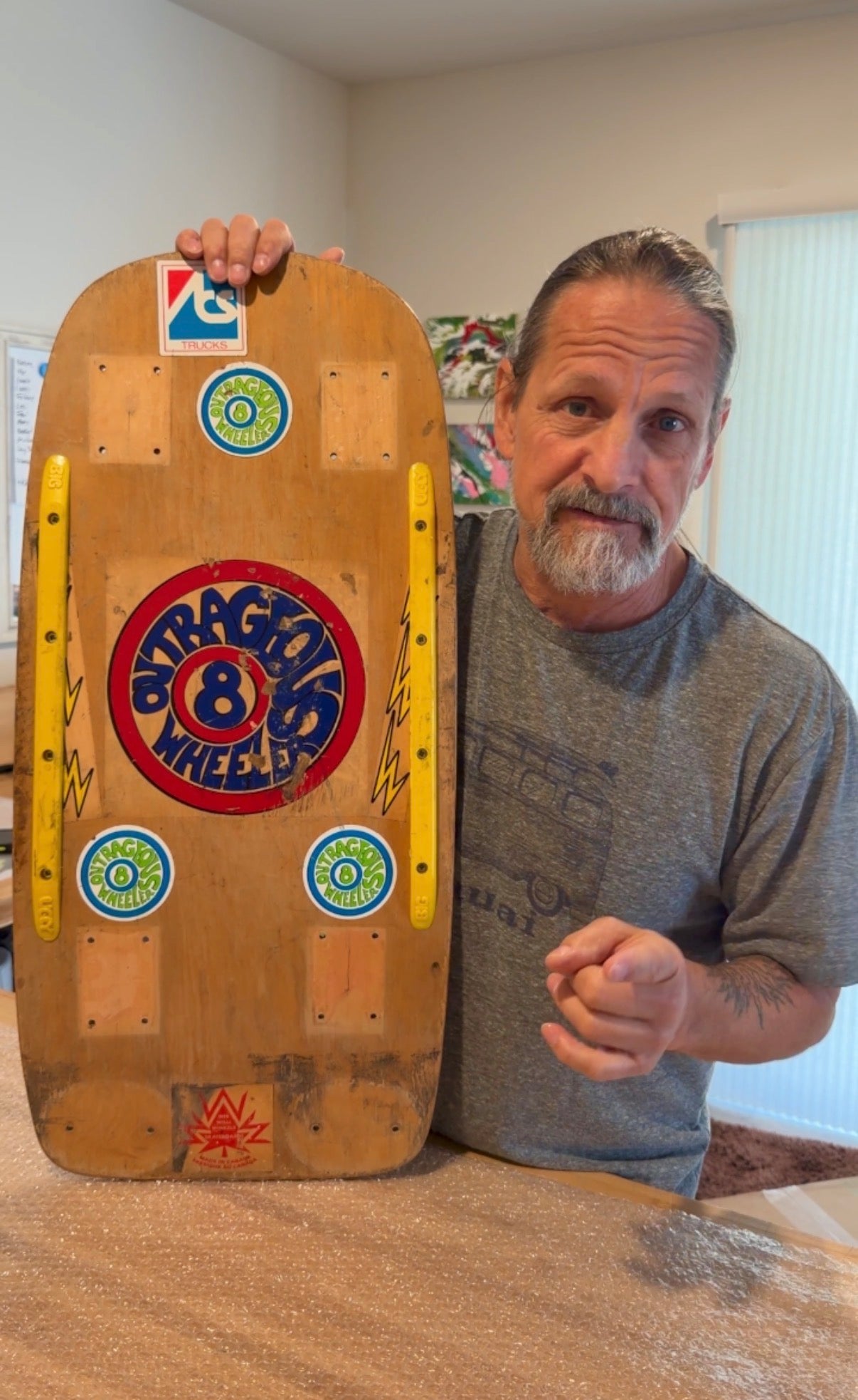 Lonnie Toft OUTRAGEOUS 8-WEELER Limited Edition, Hand-Painted Deck (PRE-ORDER, JANUARY 2027)