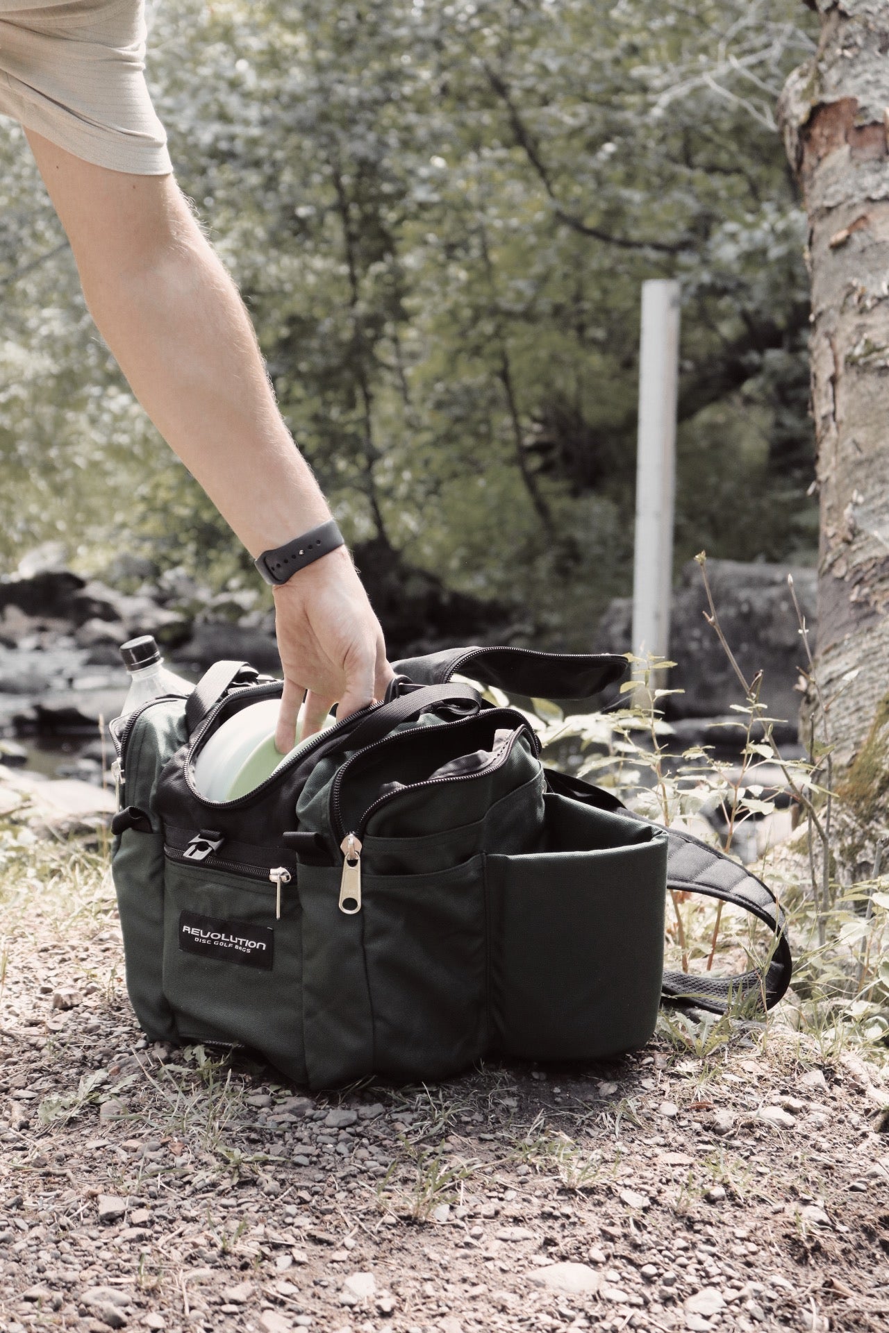 Revolution Mini Deluxe V3 Disc Golf Bag - Olive Green