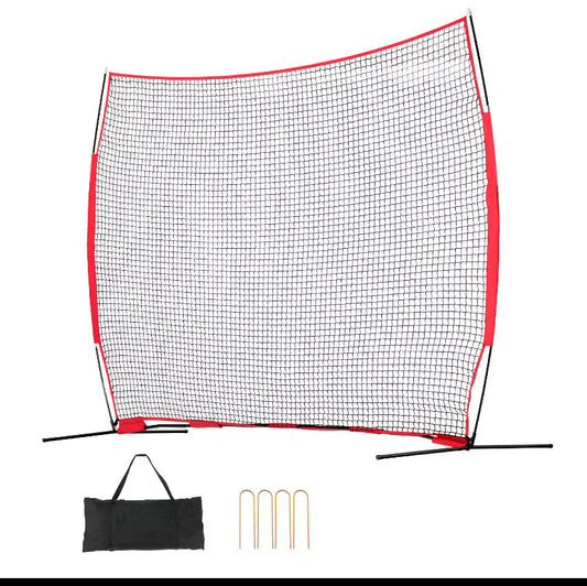 Red de barrera deportiva portátil de 12 x 9 pies con bolsa de transporte