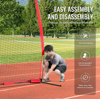12 x 9 ft Portable Sports Barrier Net with Carry Bag