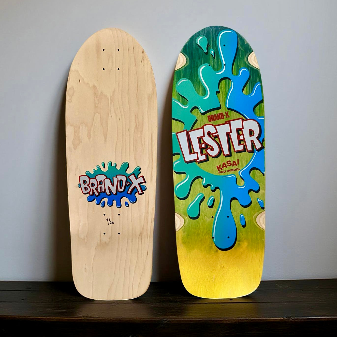 Lester Kasai 10”x30” Double Fade, Limited Edition, HAND PAINTED Deck (1 of 20)