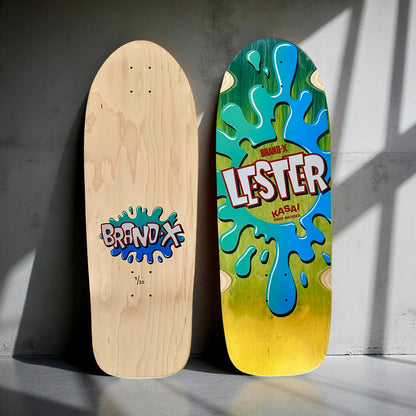 Lester Kasai 10”x30” Double Fade, Limited Edition, HAND PAINTED Deck (1 of 20)