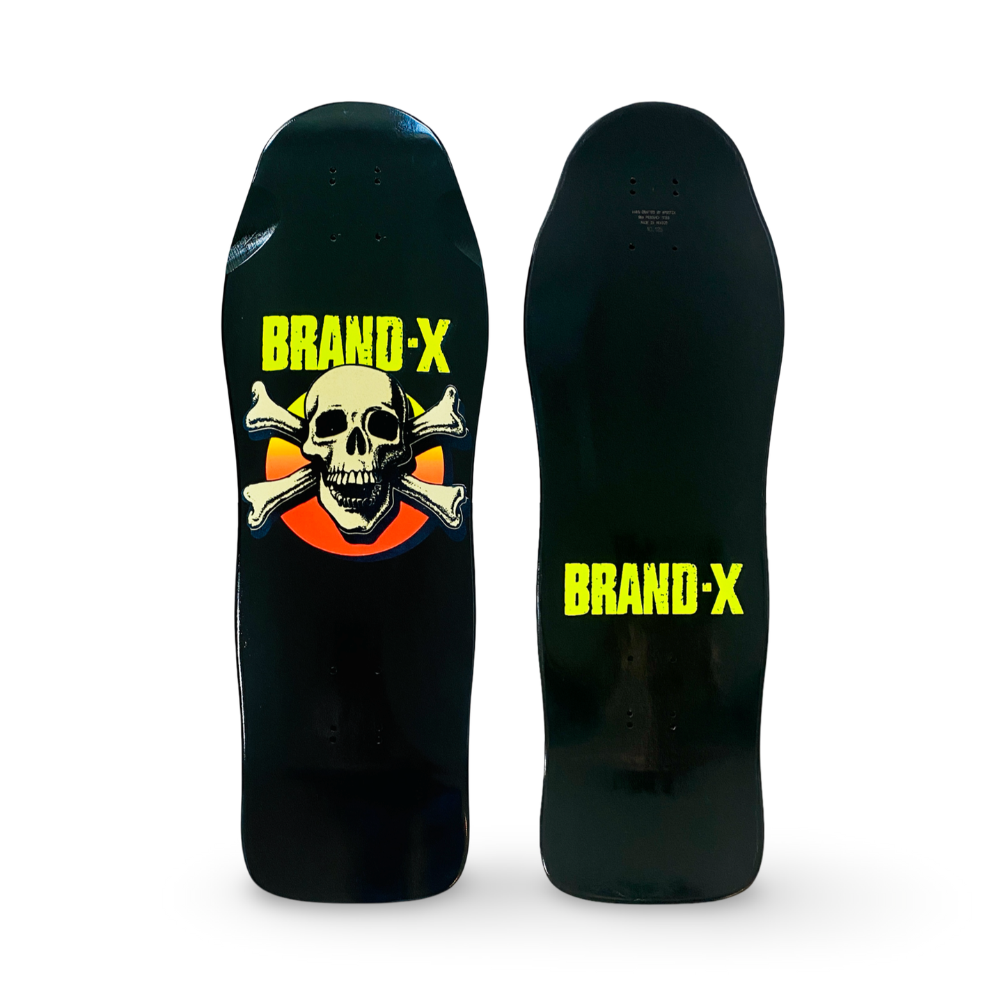 Knucklehead FLOCKED, FLUORESCENT & GLOW-IN-DARK Limited Edition Deck 10.1"x30" HAND PAINTED (1 of 5)