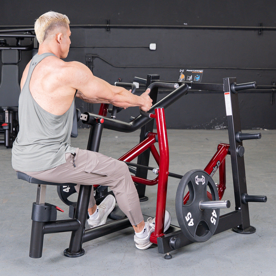 Power Leverage V2 Dual Hinge Seated Row | Muscle D Fitness
