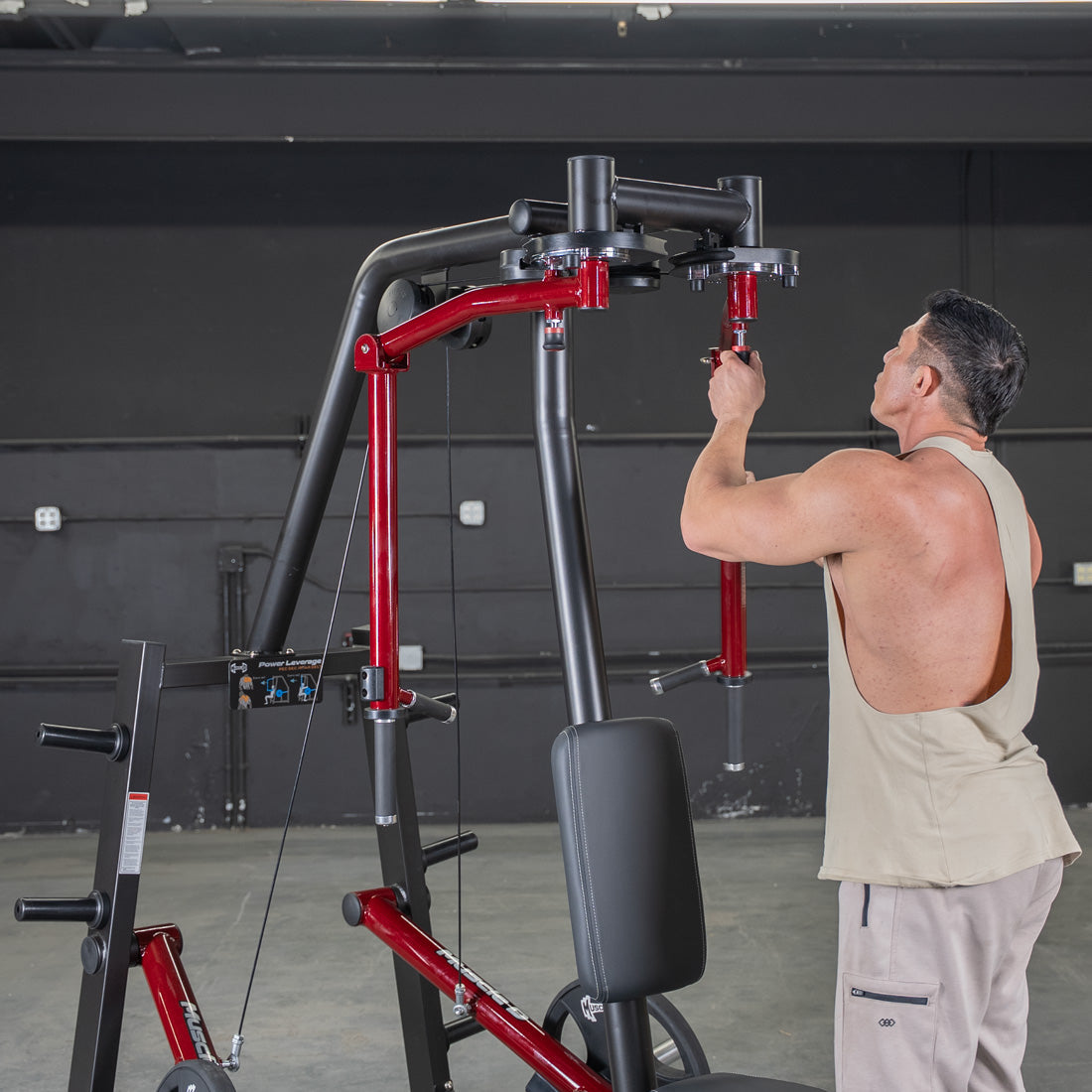 Power Leverage V2 Seated Pec Fly / Rear Delt Combo - Plate Loaded - Weight Storage Included
