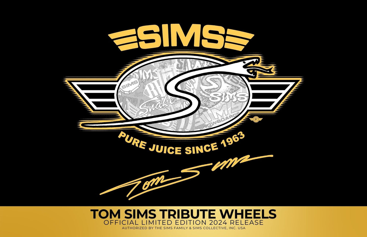 SIMS SNAKE Conical Wheels 66mm/95A (1 of 100)