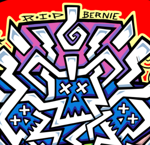 RIP Bernie Limited Edition, HAND-PAINTED Deck 10"x30.25" (PRE-ORDER, MARCH 2027)