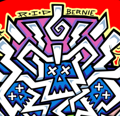 RIP Bernie Limited Edition, HAND-PAINTED Deck 10"x30.25" (PRE-ORDER, MARCH 2027)