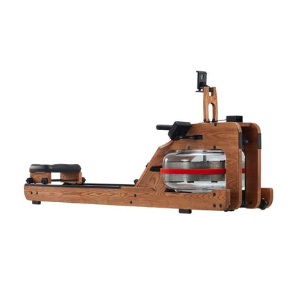 Water Rower - Muscle D Fitness - Wooden Seated Adjustable Water Rower
