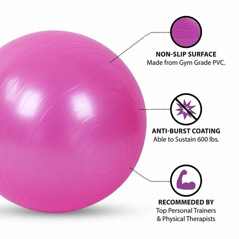 AVA Lu Yoga & Fitness : Yoga Balls Anti Burst Balance Exercise Ball