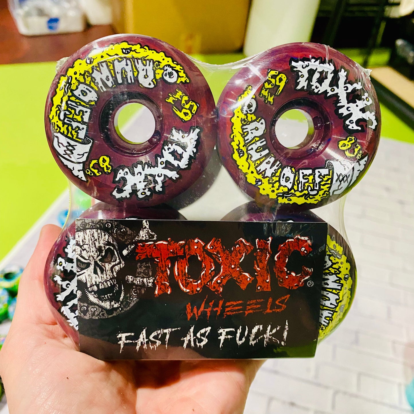 Toxic Run-Off ULTRA HARD SUPERTHANE Wheels 59mm/103A