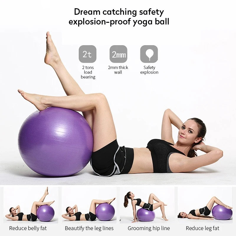 AVA Lu Yoga & Fitness : Yoga Balls Anti Burst Balance Exercise Ball