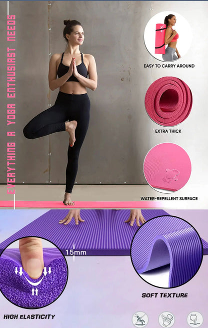 Ava Lu Yoga & Fitness: Thick Anti -Tear Yoga Mats