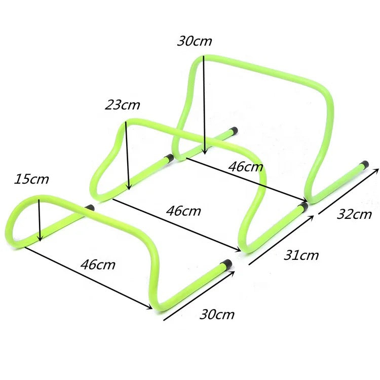 Training Agility Hurdles 6”,9”,12” 5pcs