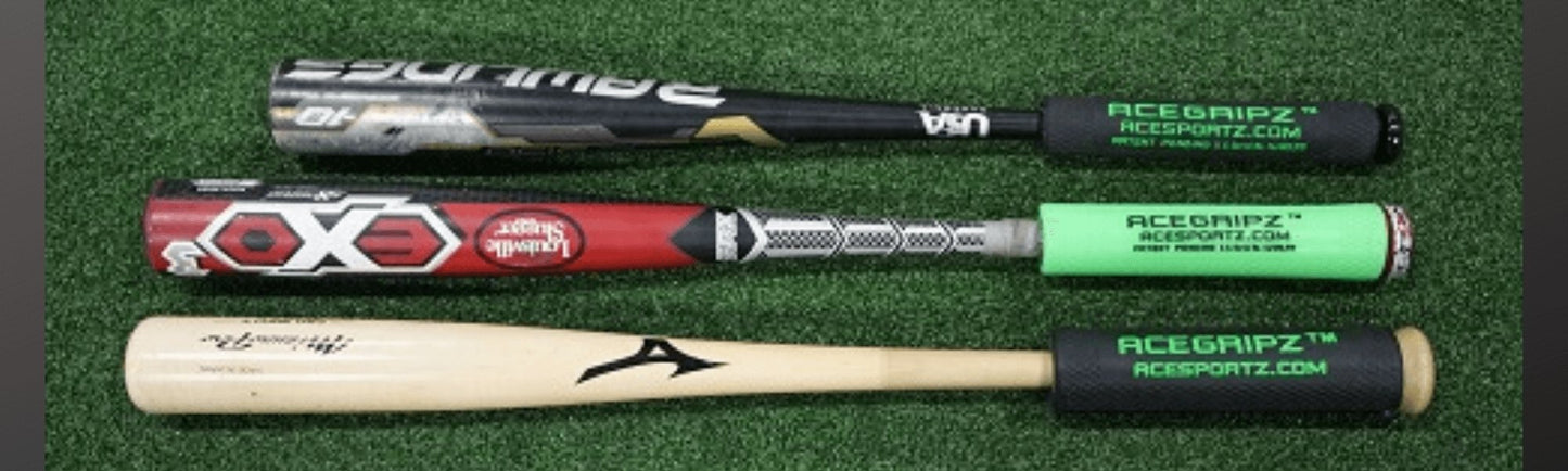 INCREASE EXIT VELOCITY & Bat Speed YOUTH MODEL- ACEGRIPZ Medium Straight Handle- 45mm