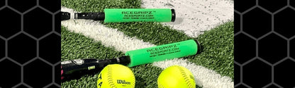 INCREASE EXIT VELOCITY & Bat Speed YOUTH MODEL- ACEGRIPZ Medium Straight Handle- 45mm