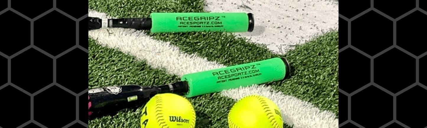 THICK GRIPS - INCREASE EXIT VELOCITY & Bat Speed YOUTH MODEL-  Small Straight Handle- 40mm