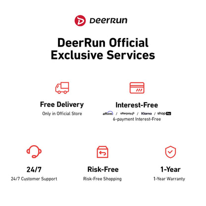 DeerRun RW600 Adjustable 32-Level Magnetic Resistance Long Slide Rail Smart Rowing Machine with PitPat App